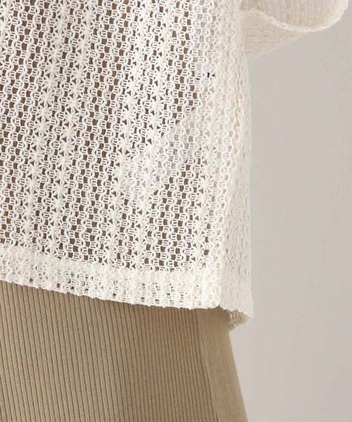 LEPSIM(レプシィム)の「メッシュプルオーバー*アメスリ2Pワンピース 966741(ワンピース・レディース・ブラック/アイボリー・FREE)」の6枚目の写真