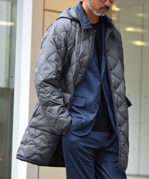 TAION | 【SHIPS any別注】TAION: 〈手洗い可能〉ダウン キルティング フード コート 23AW◇(ダウンジャケット/コート)