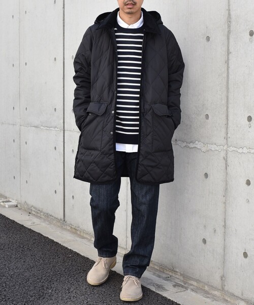 TAION（タイオン）の「【SHIPS any別注】TAION: 〈手洗い可能〉ダウン キルティング フード コート 23AW◇（ダウンジャケット/コート・メンズ・ブラック/ベージュ/ネイビー/グレー・SMALL/MEDIUM/LARGE/X-LARGE）」の12枚目の写真