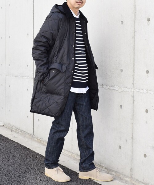 TAION（タイオン）の「【SHIPS any別注】TAION: 〈手洗い可能〉ダウン キルティング フード コート 23AW◇（ダウンジャケット/コート・メンズ・ブラック/ベージュ/ネイビー/グレー・SMALL/MEDIUM/LARGE/X-LARGE）」の7枚目の写真