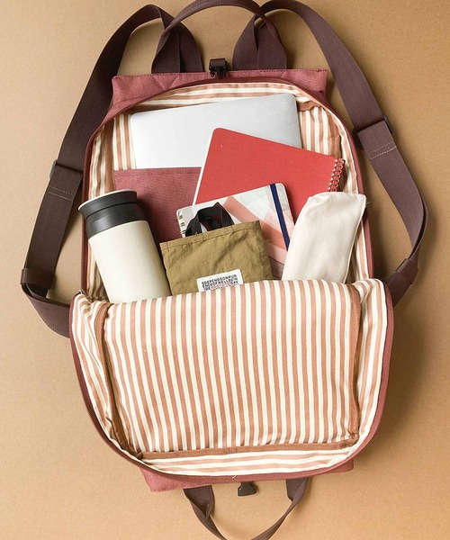 ROOTOTE(ルートート)の「ルートート/リュック バックパック SN.セオルー.ライトWリペレント-E(バックパック/リュック・レディース・サンドグレー/レンガ/ブルー/ブラック・FREE)」の6枚目の写真