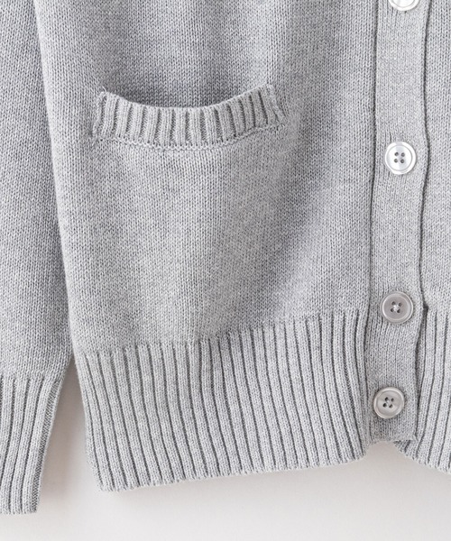 PLAYBOY(プレイボーイ)の「【PLAY BOY/プレイボーイ】スクールカーディガン 制服 高校生 中学生 JK DK ユニセックス コットン100% ロゴ刺繍 ワンポイント(カーディガン/ボレロ・メンズ・ブラック/ベージュ/ネイビー/グレー・MEDIUM/LARGE)」の7枚目の写真