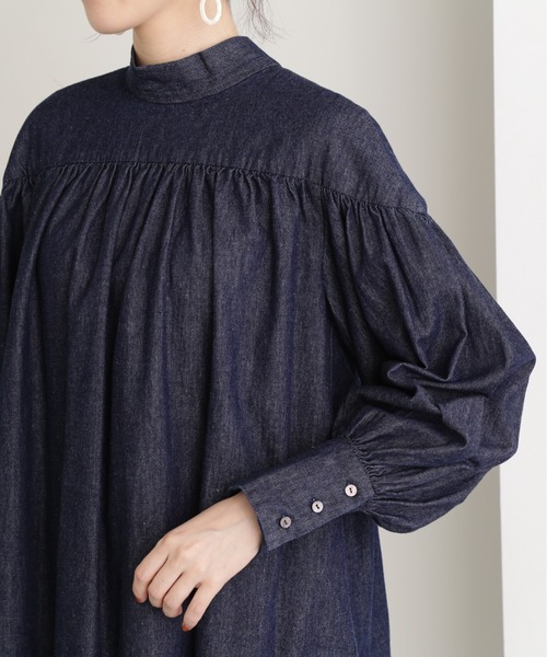 N.（N. Natural Beauty Basic）（エヌエヌナチュラルビューティーベーシック）の「◆ボウタイブラウス（シャツ/ブラウス・レディース・ブルー/ダークブルー・MEDIUM）」の12枚目の写真