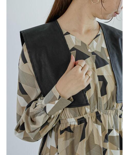 Te chichi(テチチ)の「サイドリボンショートベスト(ベスト・レディース・グレー/ブラック・F)」の20枚目の写真