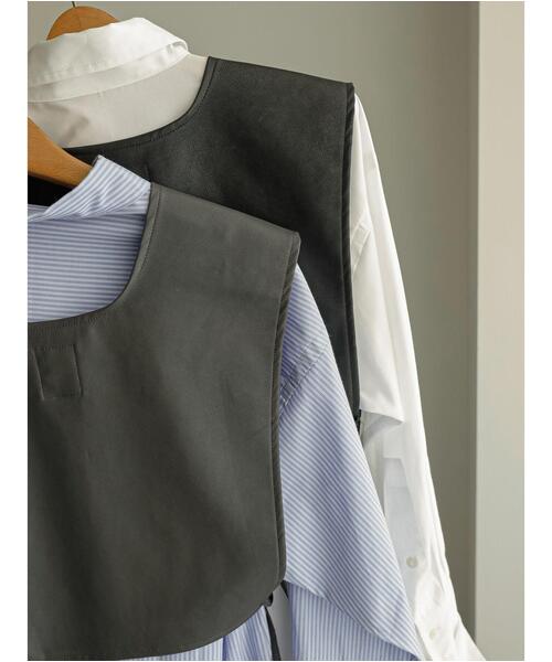Te chichi(テチチ)の「サイドリボンショートベスト(ベスト・レディース・グレー/ブラック・F)」の18枚目の写真