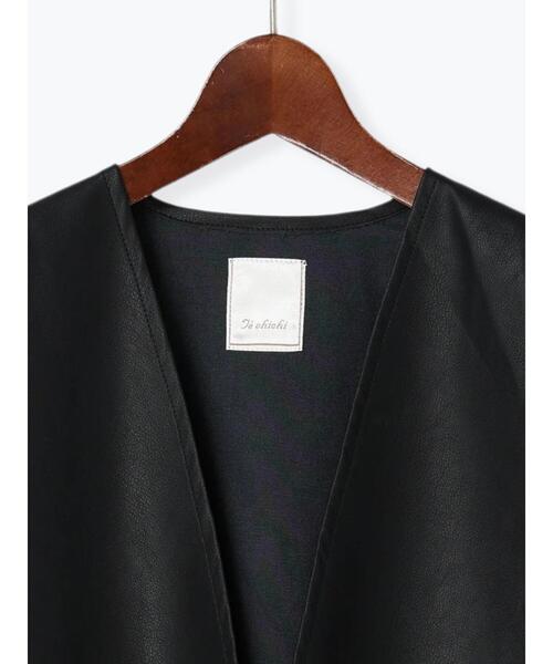 Te chichi(テチチ)の「サイドリボンショートベスト(ベスト・レディース・グレー/ブラック・F)」の14枚目の写真