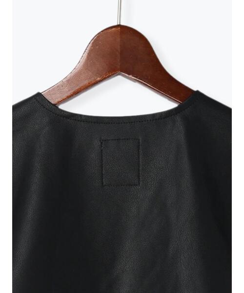 Te chichi(テチチ)の「サイドリボンショートベスト(ベスト・レディース・グレー/ブラック・F)」の11枚目の写真