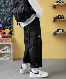 .KOM | 『.KOM/ドットケーオーエム』サイドベルトカーゴパンツ【Y】【CN】(カーゴパンツ)