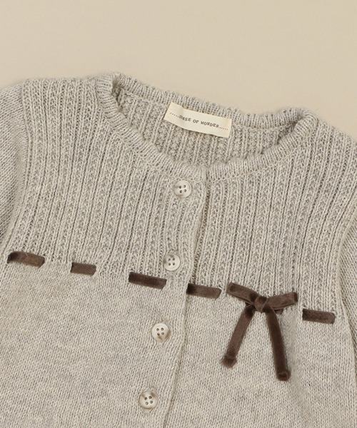 sense of wonder（センスオブワンダー）の「オーガニックタムボレロ【日本製】（カーディガン/ボレロ・キッズ・キナリ/ライトグレー・100-110cm/80-90cm/120-130cm）」の7枚目の写真