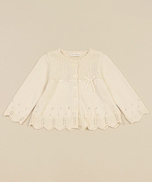 sense of wonder（センスオブワンダー）の「オーガニックタムボレロ【日本製】（カーディガン/ボレロ・キッズ・キナリ/ライトグレー・100-110cm/80-90cm/120-130cm）」の15枚目の写真