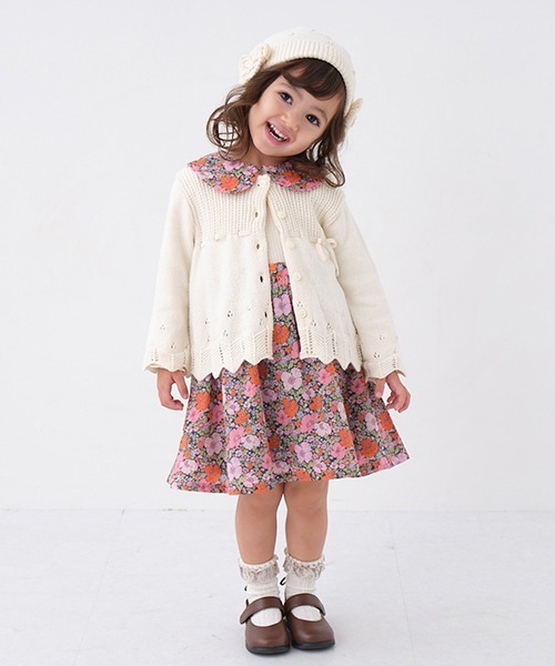 sense of wonder（センスオブワンダー）の「オーガニックタムボレロ【日本製】（カーディガン/ボレロ・キッズ・キナリ/ライトグレー・100-110cm/80-90cm/120-130cm）」の18枚目の写真