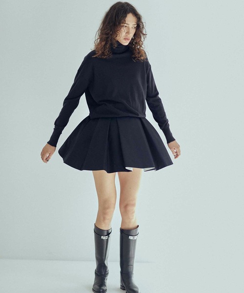 SEA（シー）の「チノ プリーツ スワンミニスカート（スカート）」 - WEAR