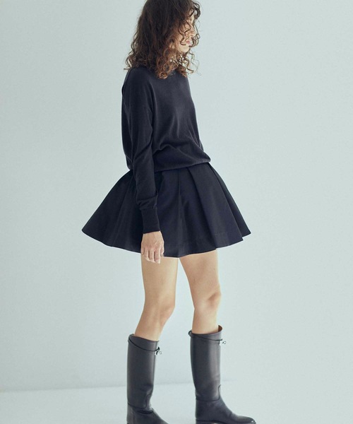 SEA（シー）の「チノ プリーツ スワンミニスカート（スカート）」 - WEAR