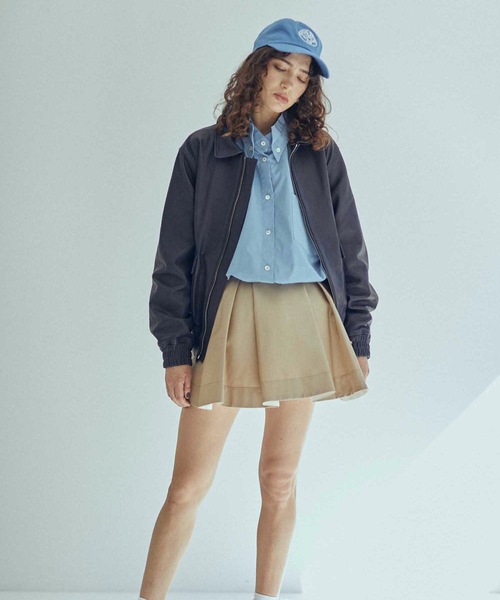 SEA（シー）の「チノ プリーツ スワンミニスカート（スカート）」 - WEAR