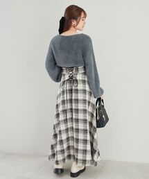 MAJESTIC LEGON | バックレースアップハイウエストスカート(スカート)