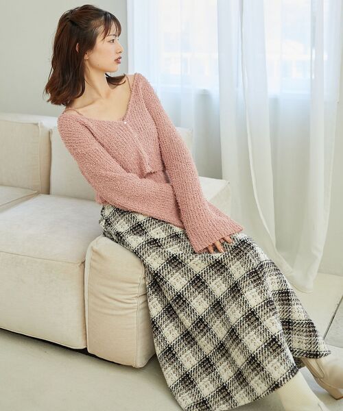 MAJESTIC LEGON（マジェスティックレゴン）の「バックレースアップハイウエストスカート（スカート・レディース・ブラック系その他/ベージュ系その他2/ホワイト系その他・MEDIUM/SMALL）」の19枚目の写真