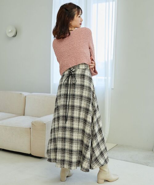 MAJESTIC LEGON（マジェスティックレゴン）の「バックレースアップハイウエストスカート（スカート・レディース・ブラック系その他/ベージュ系その他2/ホワイト系その他・MEDIUM/SMALL）」の22枚目の写真
