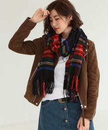 Johnstons of Elgin | ＜JOHNSTONS（ジョンストンズ）＞チェック  ストール†(ストール/ショール)