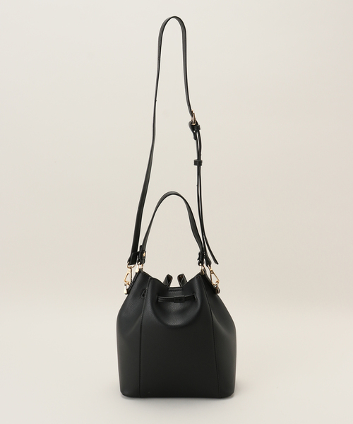 MIAN （ミアン）の「【MIAN/ミアン】2WAY巾着ショルダーバッグ（ショルダーバッグ・レディース・ベージュ/ブラック・FREE）」の9枚目の写真