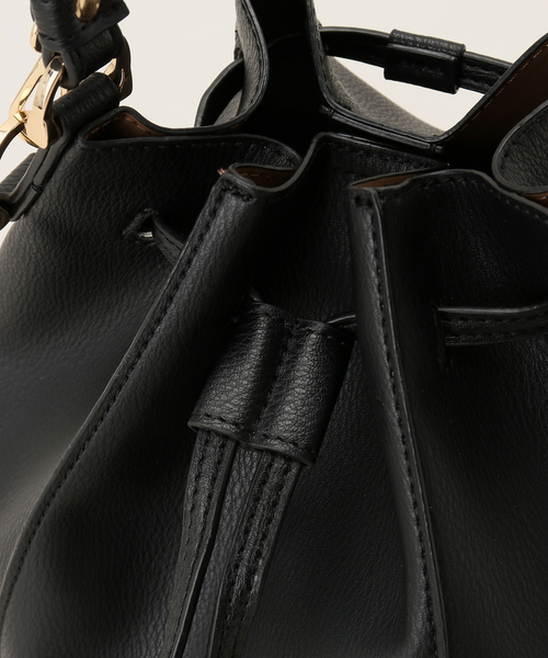 MIAN （ミアン）の「【MIAN/ミアン】2WAY巾着ショルダーバッグ（ショルダーバッグ・レディース・ベージュ/ブラック・FREE）」の17枚目の写真