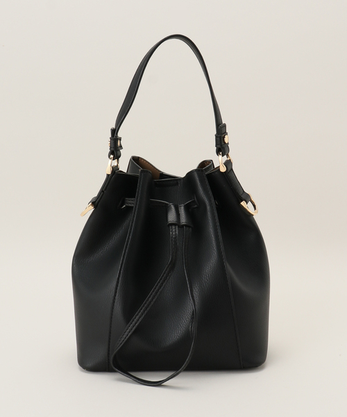 MIAN （ミアン）の「【MIAN/ミアン】2WAY巾着ショルダーバッグ（ショルダーバッグ・レディース・ベージュ/ブラック・FREE）」の20枚目の写真