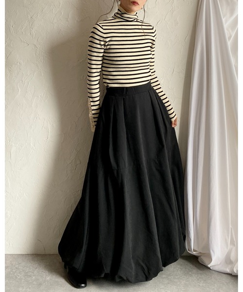She's Closet(シーズクローゼット)の「袖ボタンスリーブハイネックタイト長袖タートルリブニットプルオーバー(ニット/セーター・レディース・レッド/ブラック×ホワイト/ブルー/ブラック/アイボリー/グレー/ブルー系その他/ライトグレー・FREE)」の21枚目の写真