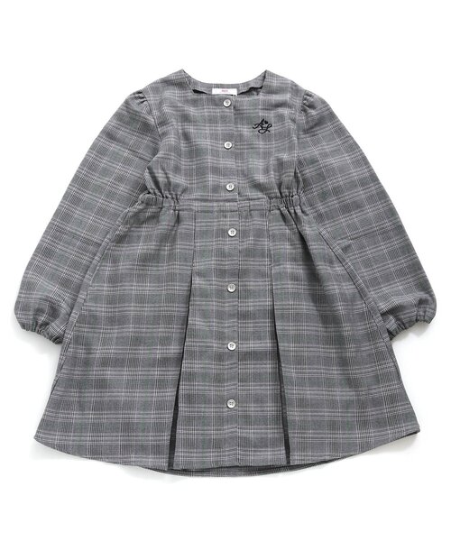 algy(アルジー)の「スクエアネック前ボタンワンピ(ワンピース・キッズ・ブラック/イエロー/インディゴブルー・SMALL/XX-SMALL/MEDIUM/X-SMALL)」の2枚目の写真