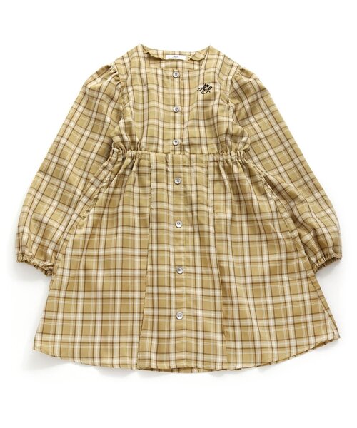 algy(アルジー)の「スクエアネック前ボタンワンピ(ワンピース・キッズ・ブラック/イエロー/インディゴブルー・SMALL/XX-SMALL/MEDIUM/X-SMALL)」の6枚目の写真