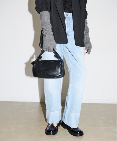 AIC.（エーアイシー）の「2WAYショルダーフェイクレザーミニバッグ/ハンドバッグ（ハンドバッグ・レディース・ライトグリーン/ブラック・FREE）」の10枚目の写真