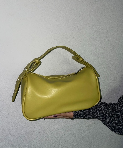 AIC.（エーアイシー）の「2WAYショルダーフェイクレザーミニバッグ/ハンドバッグ（ハンドバッグ・レディース・ライトグリーン/ブラック・FREE）」の4枚目の写真