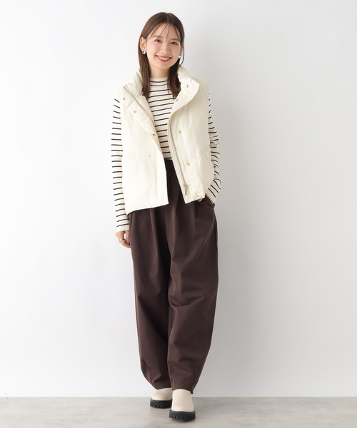 LEPSIM（レプシィム）の「12ゲージリブハイネックプルオーバー　183622（ニット/セーター・レディース・ホワイト×ブラック/アイボリー/ブラック/グレー/オレンジ系その他・FREE）」の15枚目の写真