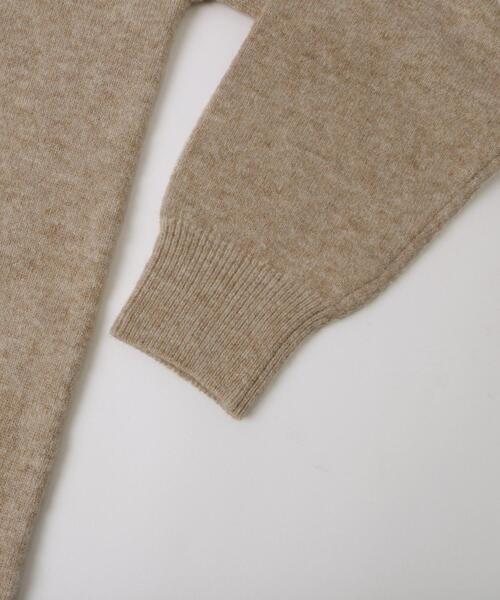 coen（コーエン）の「ポロニットワンピース（ワンピース・レディース・ベージュ/ダークグレー/ブラック・FREE）」の8枚目の写真