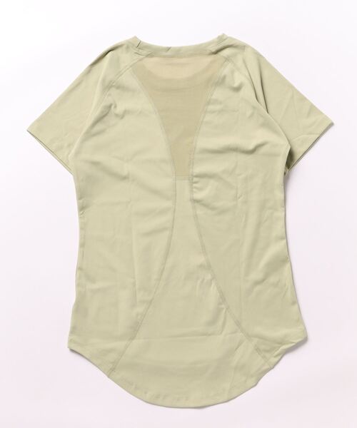 SAISON DE PAPILLON(セゾンドパピヨン)の「メッシュ切替前後丈差Tシャツドライシャツ(Tシャツ/カットソー・レディース・ブルー/パープル/グリーン/ブラック・M/XL/L)」の18枚目の写真