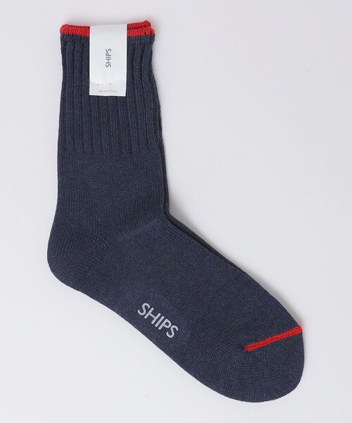 SHIPS(シップス)の「SHIPS: AMERICAN リブ クォーターソックス(ソックス/靴下・メンズ・ライトブルー/ワイン/ネイビー/ブラック・ONE SIZE)」の3枚目の写真