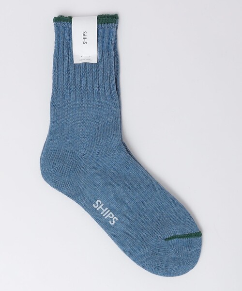 SHIPS(シップス)の「SHIPS: AMERICAN リブ クォーターソックス(ソックス/靴下・メンズ・ライトブルー/ワイン/ネイビー/ブラック・ONE SIZE)」の2枚目の写真