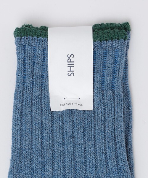 SHIPS(シップス)の「SHIPS: AMERICAN リブ クォーターソックス(ソックス/靴下・メンズ・ライトブルー/ワイン/ネイビー/ブラック・ONE SIZE)」の5枚目の写真