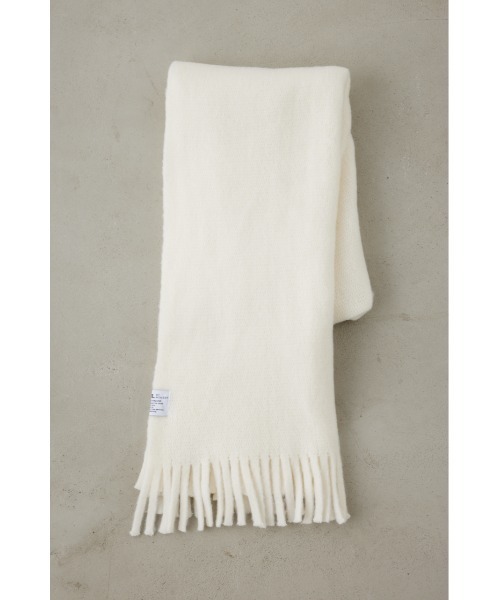 AZUL by moussy（アズールバイマウジー）の「ソフトボリュームラッセルストール（マフラー・メンズ・ホワイト/グレー/ブルー/ブラック・FREE）」の7枚目の写真