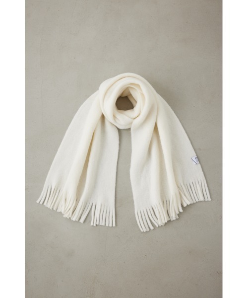 AZUL by moussy（アズールバイマウジー）の「ソフトボリュームラッセルストール（マフラー・メンズ・ホワイト/グレー/ブルー/ブラック・FREE）」の8枚目の写真