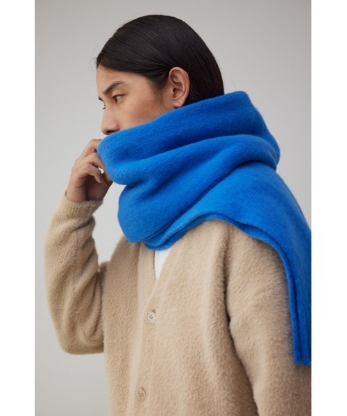 AZUL by moussy（アズールバイマウジー）の「ソフトボリュームラッセルストール（マフラー・メンズ・ホワイト/グレー/ブルー/ブラック・FREE）」の21枚目の写真