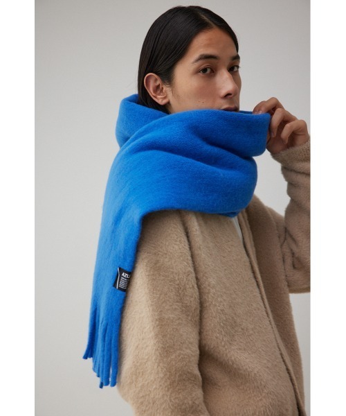 AZUL by moussy（アズールバイマウジー）の「ソフトボリュームラッセルストール（マフラー・メンズ・ホワイト/グレー/ブルー/ブラック・FREE）」の22枚目の写真