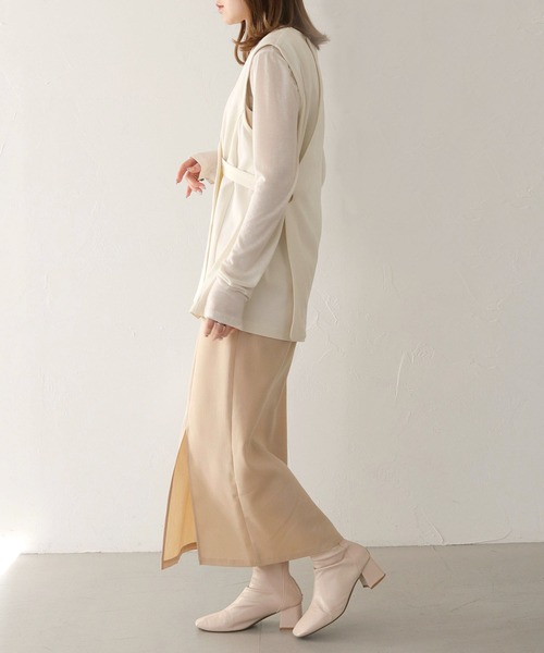 CLEIO（クレイオ）の「【CLEIO】2WAYジレベスト/2WAY GILET VEST/940-11610（ベスト・レディース・アイボリー/ベージュ・FREE）」の15枚目の写真