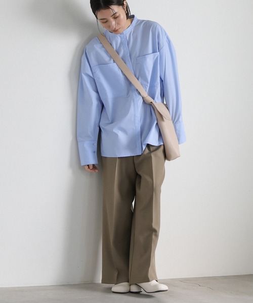 select MOCA(セレクトモカ)の「ワンハンドルショルダートートバッグ(ショルダーバッグ・レディース・アイボリー/ブラック/グレイッシュベージュ・FREE)」の5枚目の写真