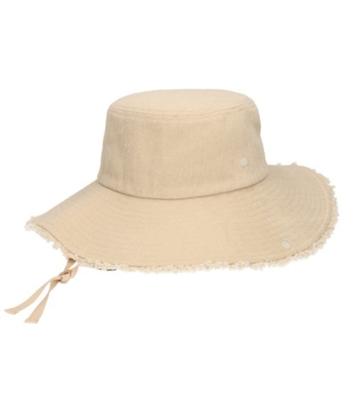 milsa(ミルサ)の「milsa/ミルサ M FRINGE ADVENTURE HAT(ハット・レディース・ベージュ/ブラック/ブルー・57㎝)」の3枚目の写真