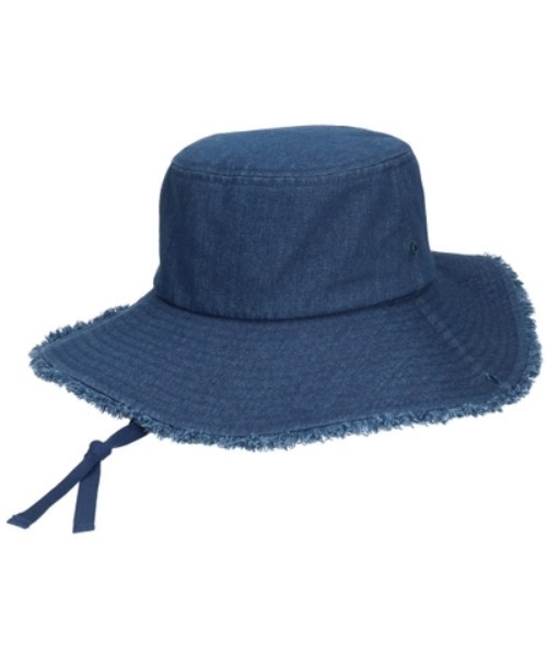 milsa(ミルサ)の「milsa/ミルサ M FRINGE ADVENTURE HAT(ハット・レディース・ベージュ/ブラック/ブルー・57㎝)」の1枚目の写真