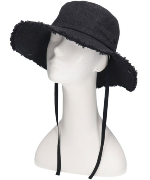 milsa(ミルサ)の「milsa/ミルサ M FRINGE ADVENTURE HAT(ハット・レディース・ベージュ/ブラック/ブルー・57㎝)」の7枚目の写真