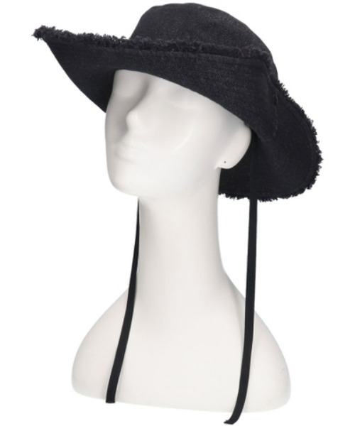 milsa(ミルサ)の「milsa/ミルサ M FRINGE ADVENTURE HAT(ハット・レディース・ベージュ/ブラック/ブルー・57㎝)」の8枚目の写真