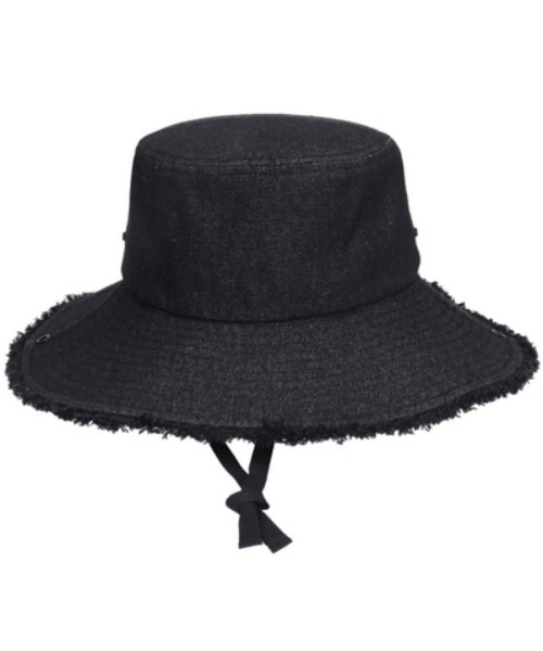 milsa(ミルサ)の「milsa/ミルサ M FRINGE ADVENTURE HAT(ハット・レディース・ベージュ/ブラック/ブルー・57㎝)」の6枚目の写真