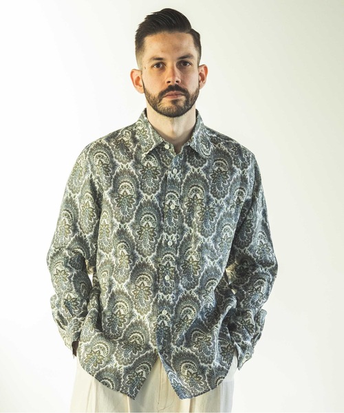 MR.OLIVE（ミスターオリーブ）の「PAISLEY LINEN / REGULAR COLLAR
