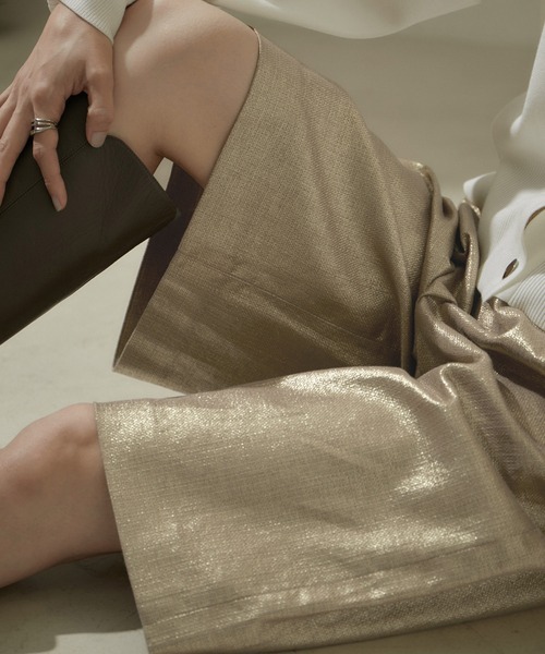 AMERICANA（アメリカーナ）の「[24SS]【Americana for SALON】別注箔プリントイージーバミューダパンツ（その他パンツ・レディース・ゴールド/シルバー・FREE）」の14枚目の写真