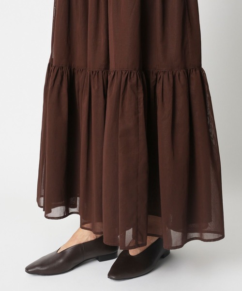 BABYLONE（バビロン）の「[OT}ｵｰｶﾞﾝﾃｨｱｰﾄﾞSK（スカート・レディース・ブラック/ブラウン・36inch/38inch）」の17枚目の写真